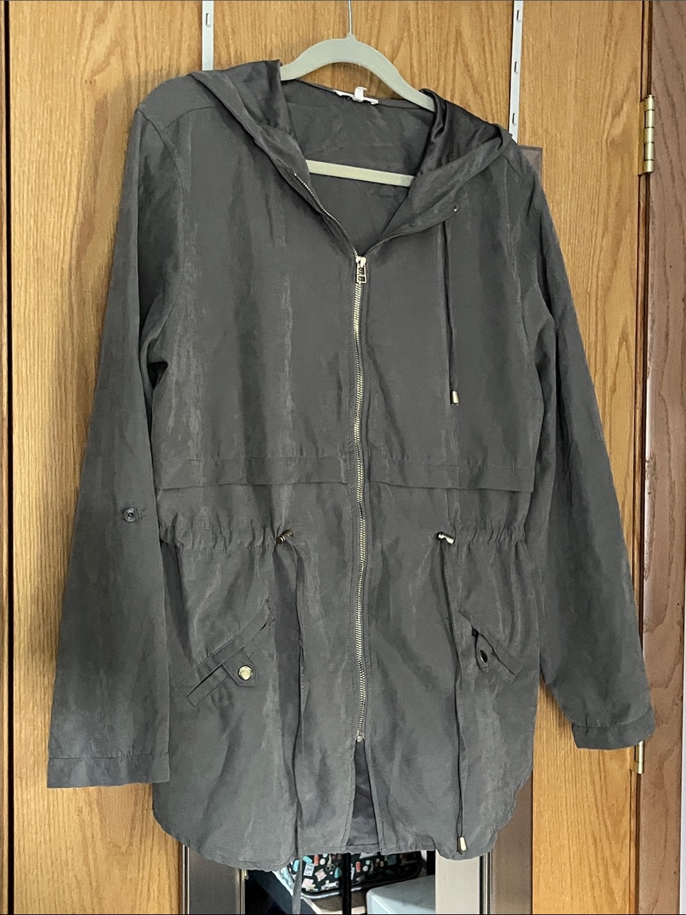 Maurice’s Hooded Utility Anorak Jacket Olive green size XXL